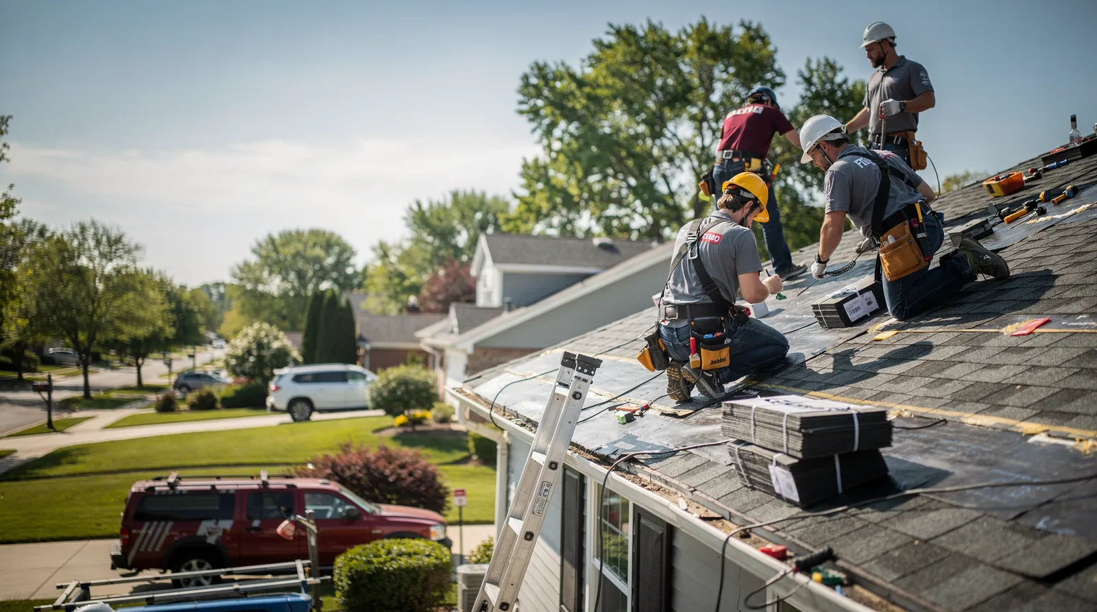 Roof Repair in Monroe Center, IL around you